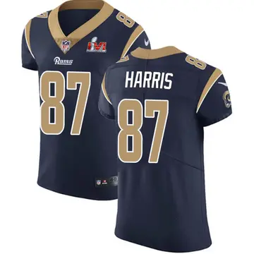 Nike Jacob Harris Men's Elite Los Angeles Rams Navy Team Color Vapor Untouchable Super Bowl LVI Bound Jersey