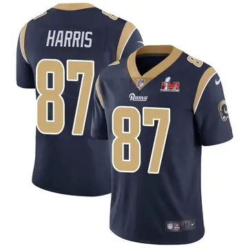 Nike Jacob Harris Men's Limited Los Angeles Rams Navy Team Color Vapor Untouchable Super Bowl LVI Bound Jersey