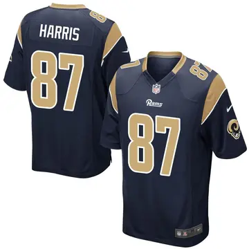 Nike Jacob Harris Youth Game Los Angeles Rams Navy Team Color Jersey