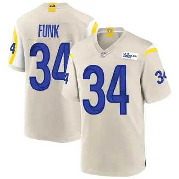 Nike Jake Funk Men's Game Los Angeles Rams Bone Jersey