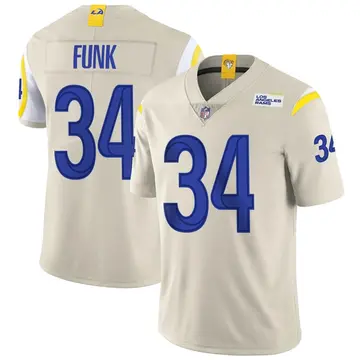 Nike Jake Funk Men's Limited Los Angeles Rams Bone Vapor Jersey