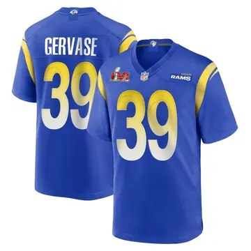 Nike Jake Gervase Men's Game Los Angeles Rams Royal Alternate Super Bowl LVI Bound Jersey