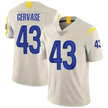 Nike Jake Gervase Men's Limited Los Angeles Rams Bone Vapor Jersey