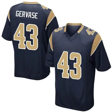 Nike Jake Gervase Youth Game Los Angeles Rams Navy Team Color Jersey
