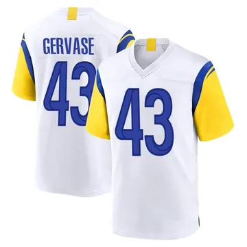 Nike Jake Gervase Youth Game Los Angeles Rams White Jersey