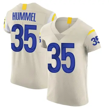 Nike Jake Hummel Men's Elite Los Angeles Rams Bone Vapor Jersey