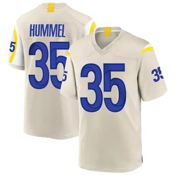 Nike Jake Hummel Men's Game Los Angeles Rams Bone Jersey