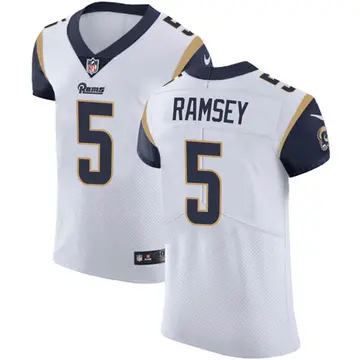 Nike Jalen Ramsey Men's Elite Los Angeles Rams White Jalen ey Vapor Untouchable Jersey