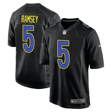 Nike Jalen Ramsey Men's Game Los Angeles Rams Black Jalen ey Fashion Jersey