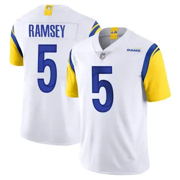 Nike Jalen Ramsey Men's Limited Los Angeles Rams White Jalen ey Vapor Untouchable Jersey