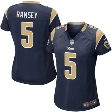 Nike Jalen Ramsey Women's Game Los Angeles Rams Navy Jalen ey Team Color Jersey