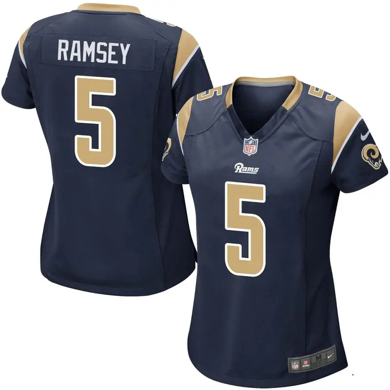 Nike Jalen Ramsey Women's Game Los Angeles Rams Navy Jalen ey Team Color Jersey
