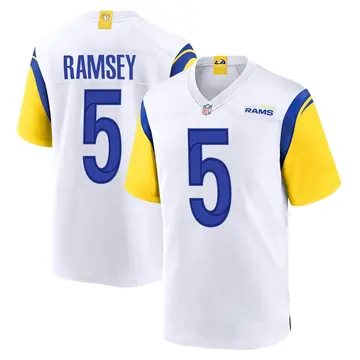 Nike Jalen Ramsey Youth Game Los Angeles Rams White Jalen ey Jersey
