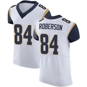 Nike Jaquarii Roberson Men's Elite Los Angeles Rams White Vapor Untouchable Jersey