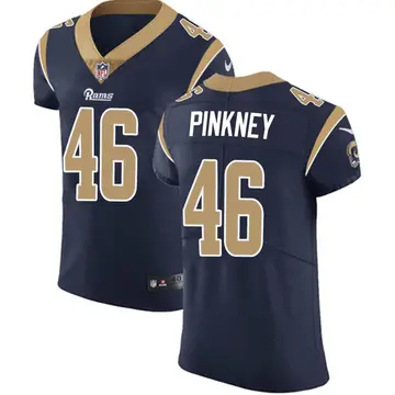 Nike Jared Pinkney Men's Elite Los Angeles Rams Navy Team Color Vapor Untouchable Jersey