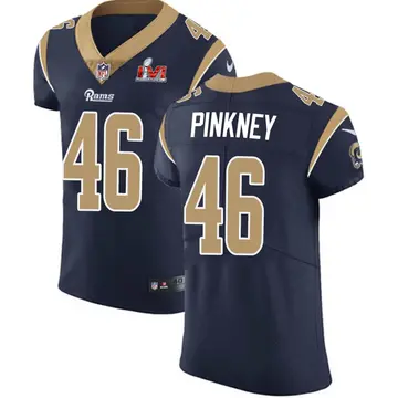Nike Jared Pinkney Men's Elite Los Angeles Rams Navy Team Color Vapor Untouchable Super Bowl LVI Bound Jersey