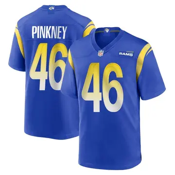 Nike Jared Pinkney Men's Game Los Angeles Rams Royal Alternate Jersey