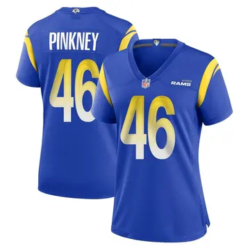 Nike Jared Pinkney Women's Game Los Angeles Rams Royal Alternate Jersey