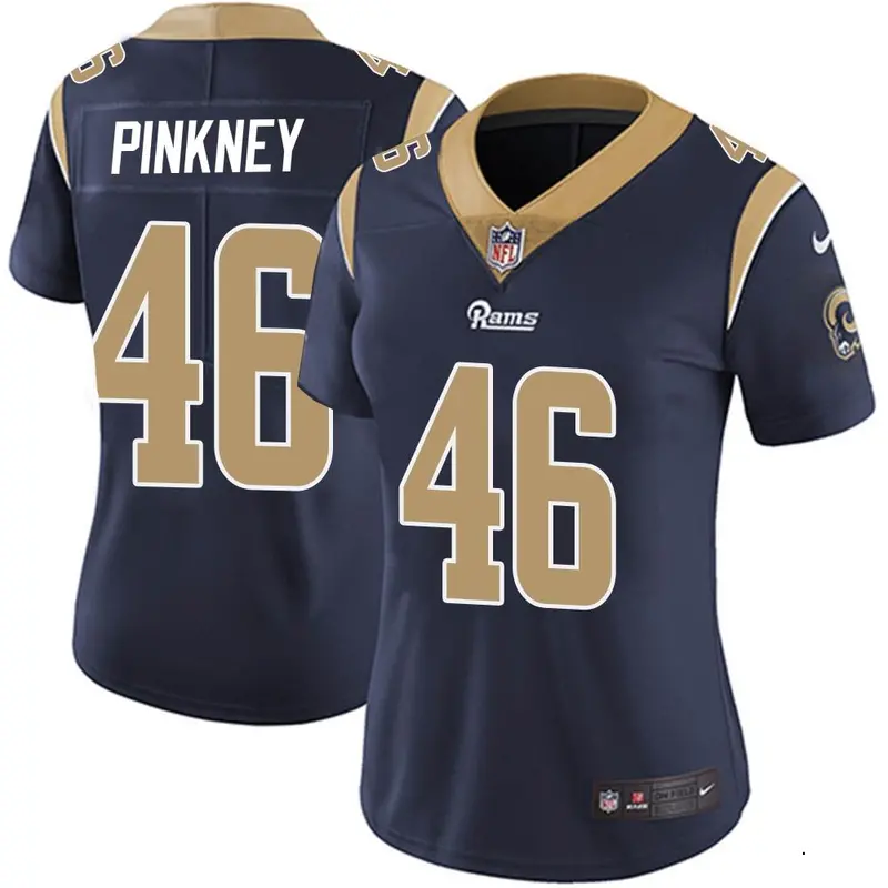 Nike Jared Pinkney Women's Limited Los Angeles Rams Navy Team Color Vapor Untouchable Jersey