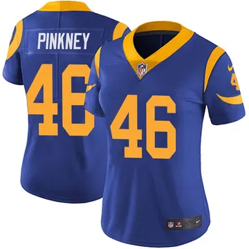 Nike Jared Pinkney Women's Limited Los Angeles Rams Royal Alternate Vapor Untouchable Jersey