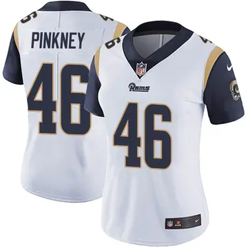 Nike Jared Pinkney Women's Limited Los Angeles Rams White Vapor Untouchable Jersey