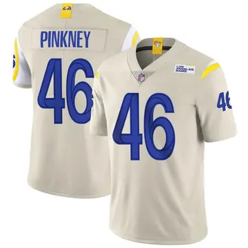 Nike Jared Pinkney Youth Limited Los Angeles Rams Bone Vapor Jersey