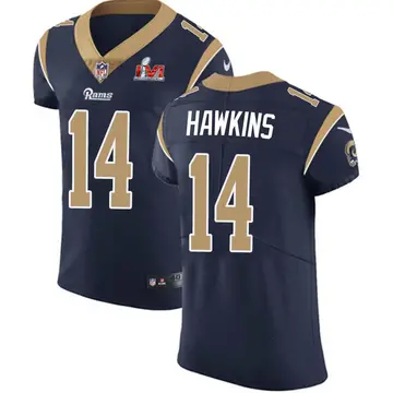 Nike Javian Hawkins Men's Elite Los Angeles Rams Navy Team Color Vapor Untouchable Super Bowl LVI Bound Jersey