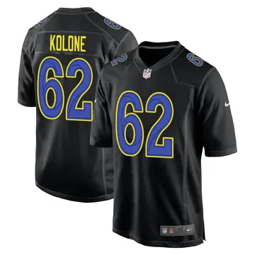 Nike Jeremiah Kolone Men's Game Los Angeles Rams Black Fashion Jersey