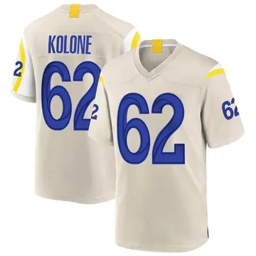 Nike Jeremiah Kolone Men's Game Los Angeles Rams Bone Jersey