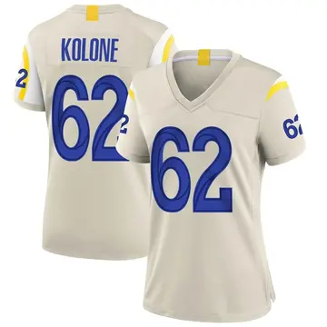 Nike Jeremiah Kolone Women's Game Los Angeles Rams Bone Jersey