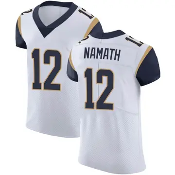 Nike Joe Namath Men's Elite Los Angeles Rams White Vapor Untouchable Jersey