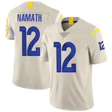 Nike Joe Namath Men's Limited Los Angeles Rams Bone Vapor Jersey