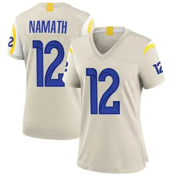 Nike Joe Namath Women's Game Los Angeles Rams Bone Jersey