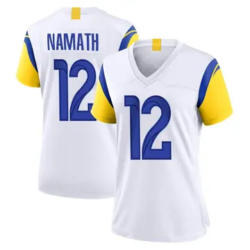 Nike Joe Namath Women's Game Los Angeles Rams White Jersey