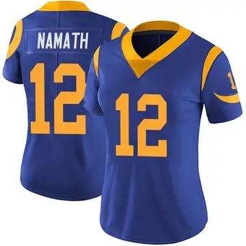 Nike Joe Namath Women's Limited Los Angeles Rams Royal Alternate Vapor Untouchable Jersey