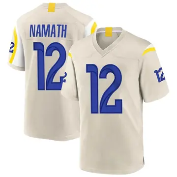 Nike Joe Namath Youth Game Los Angeles Rams Bone Jersey
