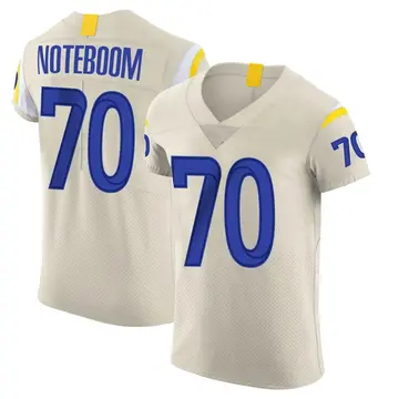 Nike Joe Noteboom Men's Elite Los Angeles Rams Bone Vapor Jersey