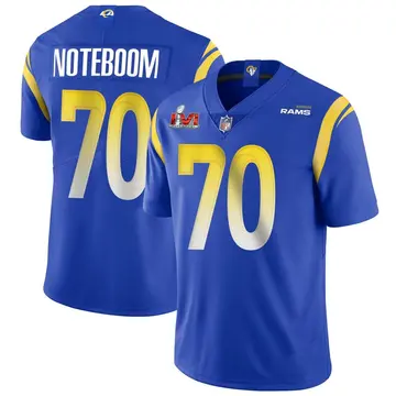 Nike Joe Noteboom Men's Limited Los Angeles Rams Royal Alternate Vapor Untouchable Super Bowl LVI Bound Jersey