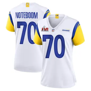 Nike Joe Noteboom Women's Game Los Angeles Rams White Super Bowl LVI Bound Jersey