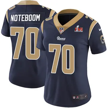 Nike Joe Noteboom Women's Limited Los Angeles Rams Navy Team Color Vapor Untouchable Super Bowl LVI Bound Jersey