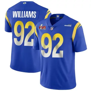 Nike Jonah Williams Men's Limited Los Angeles Rams Royal Alternate Vapor Untouchable Super Bowl LVI Bound Jersey