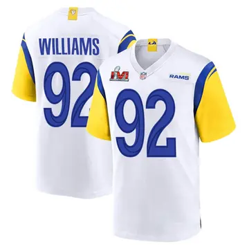 Nike Jonah Williams Youth Game Los Angeles Rams White Super Bowl LVI Bound Jersey