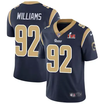 Nike Jonah Williams Youth Limited Los Angeles Rams Navy Team Color Vapor Untouchable Super Bowl LVI Bound Jersey