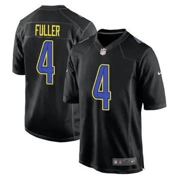 Nike Jordan Fuller Youth Game Los Angeles Rams Black Fashion Jersey