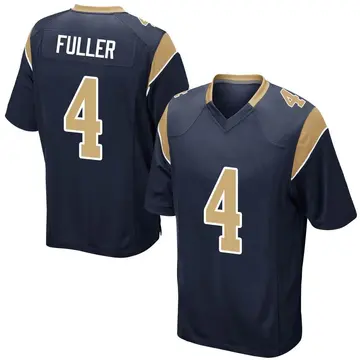 Nike Jordan Fuller Youth Game Los Angeles Rams Navy Team Color Jersey