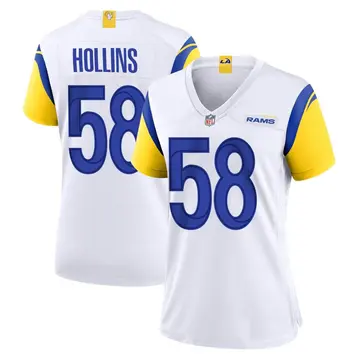 Nike Justin Hollins Women's Game Los Angeles Rams White Jersey