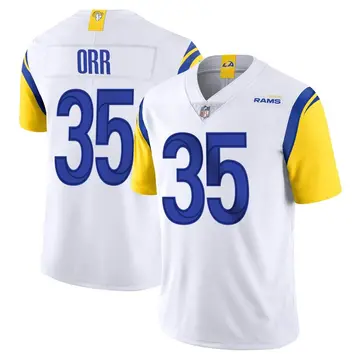 Nike Kareem Orr Men's Limited Los Angeles Rams White Vapor Untouchable Jersey