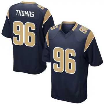 Nike Keir Thomas Youth Game Los Angeles Rams Navy Team Color Jersey