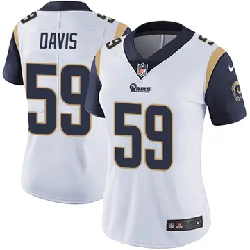 Nike Khalil Davis Women's Limited Los Angeles Rams White Vapor Untouchable Jersey