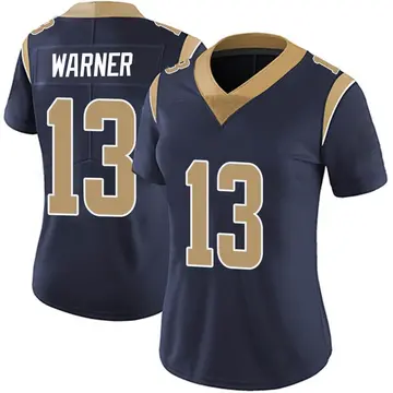 Nike Kurt Warner Women's Limited Los Angeles Rams Navy Team Color Vapor Untouchable Jersey